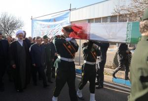 ورود پیکر مطهر ۳ شهید گمنام به اردبیل