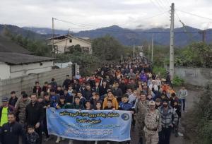 همایش پیاده‌روی خانوادگی روستایی در تالش برگزار شد