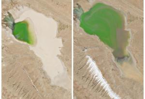 تصاویر امیدوارکننده از زنده شدن دریاچه خوشگل ایران