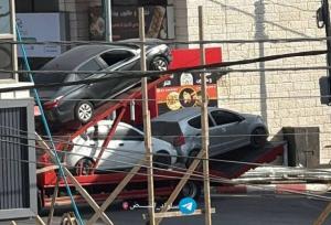 تداوم یورش گسترده نظامیان اسرائیلی به کرانه باختری و مصادره خودروها