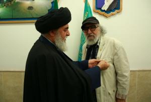 داریوش ارجمند خادم افتخاری آستان مقدس مسجد جمکران شد