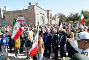 راهپیمایی «بشارت نصر» در کاشمر