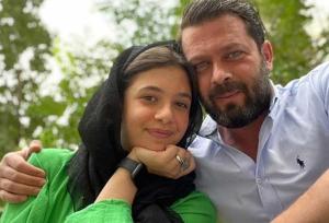قاب احساسی پدر و دختر مشهور سینمای ایران