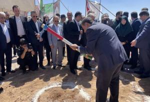آئین کلنگ‌زنی بزرگترین نیروگاه خورشیدی چهارمحال و بختیاری