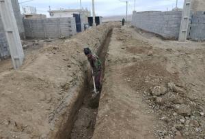 آغاز عملیات اصلاح و بازسازی شبکه داخلی آب آشامیدنی روستای قره‌گل تخته مراوه‌ تپه