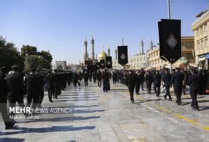 قم در سوگ یادگار کربلا باقر العلوم(ع) سیاه‌پوش شد