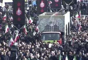 تشییع پیکر مطهر ۷ شهید گمنام در قم