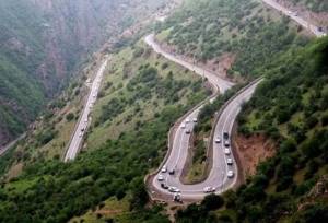 ترافیک نیمه سنگین در محورهای هراز و کندوان