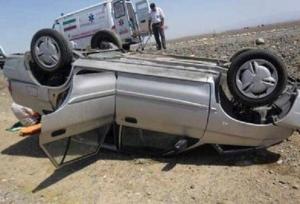 یک فوتی و پنج مصدوم بر اثر واژگونی خودروی پراید