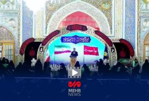 آیین شیرخوارگان حسینی در حرم مطهر رضوی