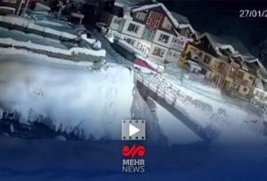 لحظه وحشتناک سقوط بهمن در کشمیر هند