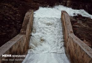 سد تنگ خمار فسا سرریز شد