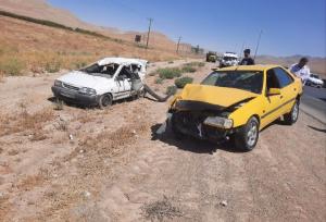 سانحه تصادف در جاده اراک – شازند پنج  مصدوم بر جای گذاشت