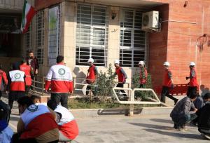 مانور ایمنی و زلزله در مدرسه امام علی کلاله