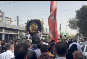 آغاز مراسم تشییع پیکر شهید آتش‌نشان مشهدی