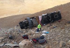 علت واژگونی اتوبوس تهران–یاسوج در سمیرم مشخص شد