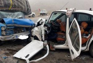 ۸ مصدوم در حادثه برخورد نیسان با ساینا در محور آشخانه به گلستان