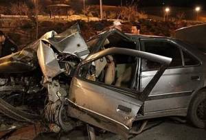 واژگونی مرگبار پژو ۴۰۵ در کرمانشاه