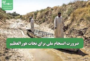 ضرورت انسجام ملی برای نجات هورالعظیم