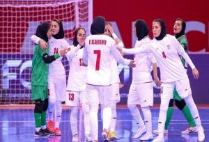 پیروزی تیم ملی فوتسال زنان ایران در نیمه نخست برابر ایتالیا