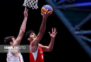 شکست بسکتبال سه نفره مردان ایران مقابل ساحل عاج