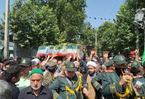 تشییع پیکر دو شهید نیروی انتظامی در علی‌آبادکتول