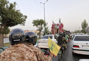 همراهی باشکوه با پیکر سردار «شادمانی» در همدان