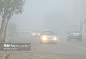 هشدار نارنجی هواشناسی خوزستان در خصوص کاهش دید و مه صبحگاهی