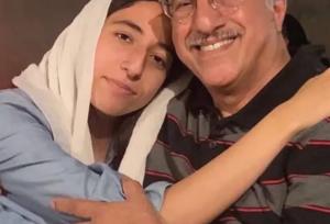 شباهت جالب علیرضا خمسه و دخترش جلب‌نظر کرد