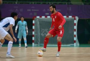 تساوی فوتسال ایران برابر عربستان در نیمه نخست