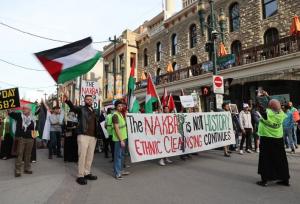 تظاهرات حامیان فلسطین در کانادا به مناسبت سالگرد «روز نکبت»
