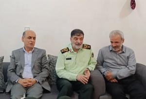 دیدار سردار رادان با خانواده شهید امنیت «حسن عشوری» در رودسر