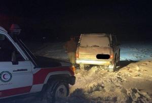امدادرسانی به ۹۵ مسافر گرفتار در برف و کولاک محور شاهرود-گرگان
