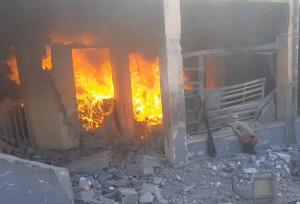 لحظه جنایت وحشیانه صهیونیست‌ها/ ۳۰شهید در بمباران دو مدرسه در غزه