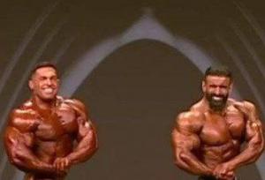 فیگورگیری هادی و بهروز روی استیج مسترالمپیا