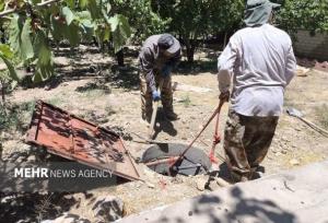انسداد دو حلقه چاه غیرمجاز در شلمبه دماوند