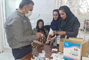 مددجویان سرای مهر مادر گناوه خدمات رایگان آزمایشگاهی دریافت کردند