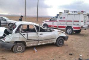 برخورد پراید با نیسان در مسجدسلیمان؛ یک کشته و ۳ مصدوم