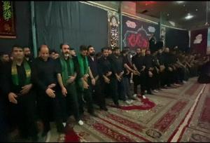 عزاداران کوهبنانی در شام غریبان جوش زنی کردند