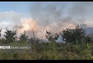 آتش‌سوزی گسترده در جنگل‌های کومله؛ ۱۵ هکتار طعمه حریق شد