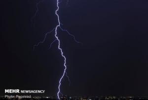 بارش شدید باران همراه با رعد و برق در علی‌آباد کتول