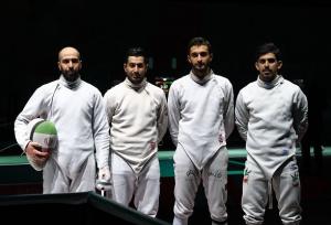 تیم ملی شمشیربازی اسلحه اپه وارد مرحله یک چهارم شد