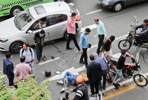 ۱۶۴۶ تصادف جرحی به‌دلیل تغییر مسیر ناگهانی در ۶ ماه نخست امسال رخ داد