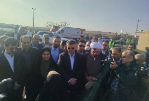 حضور وزیر راه و شهرسازی در آغاز عملیات تعریض آزادراه ساوه - سلفچگان