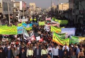 راهپیمایی ۱۳ آبان در خورموج