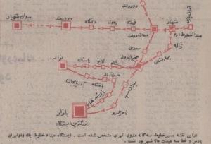 اولین نقشه مترو تهران که قرار بود فرانسوی‌ها بسازند