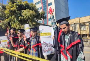 آغاز اجتماع دانشجویان مشهدی به‌ مناسبت سالگرد عملیات طوفان‌الاقصی