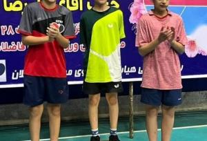 پینگ پنگ باز کردستانی بر سکوی سوم ایستاد