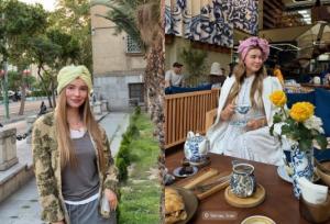 گردش پُربیننده چند خانم روس در خیابان‌های تهران