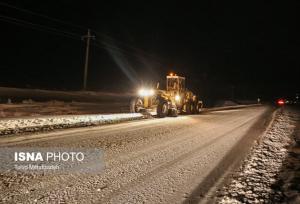 بارش برف در ۹ محور کوهستانی گیلان